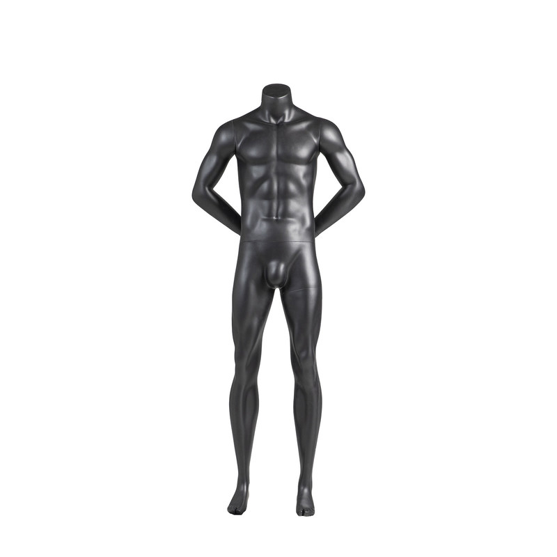 Grey Sports Headless Full Body Mannequin Penggunaan jangka panjang untuk tampilan pakaian toko