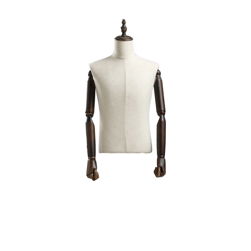 Street Style Half Body Mannequin Pria Dengan Lengkungan Tubuh Alami Untuk Toko Mode