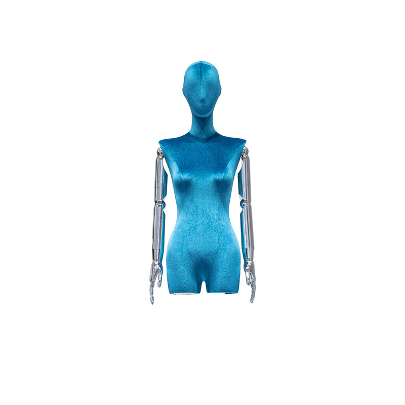 Tangan Elektroplated Half Body Display Manikin Wanita Dengan Berbagai Warna