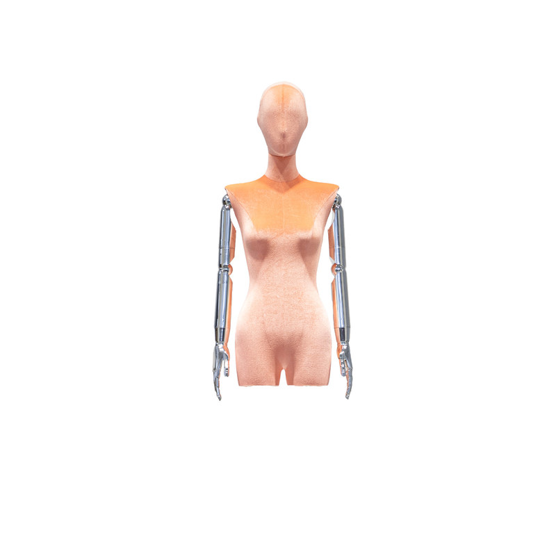 Tangan Elektroplated Half Body Display Manikin Wanita Dengan Berbagai Warna