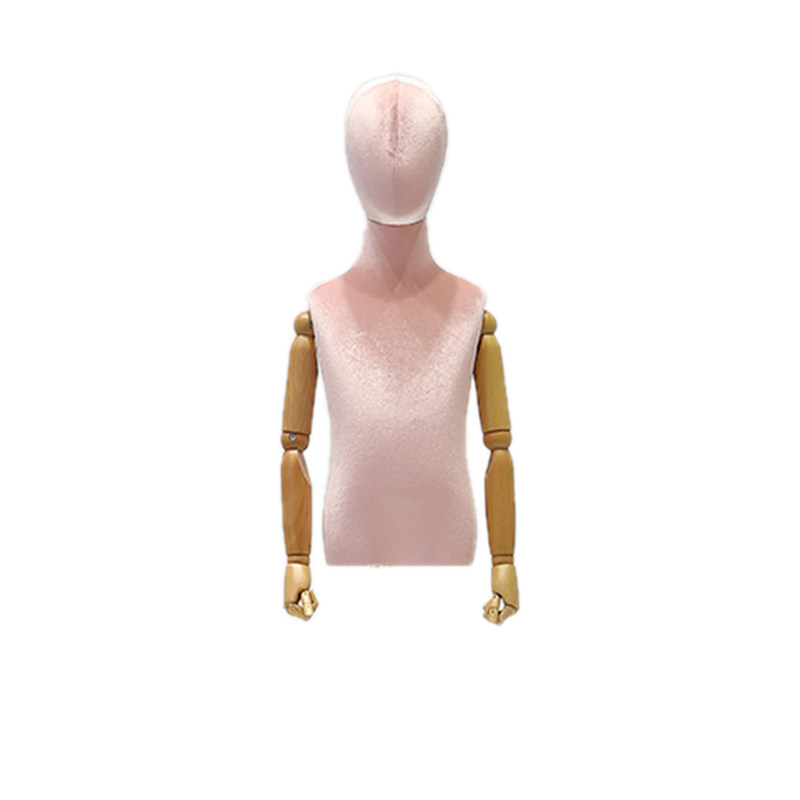 Berdiri Warna Setengah Tubuh Pria Mannequin Kain Linen Untuk Pameran Pakaian