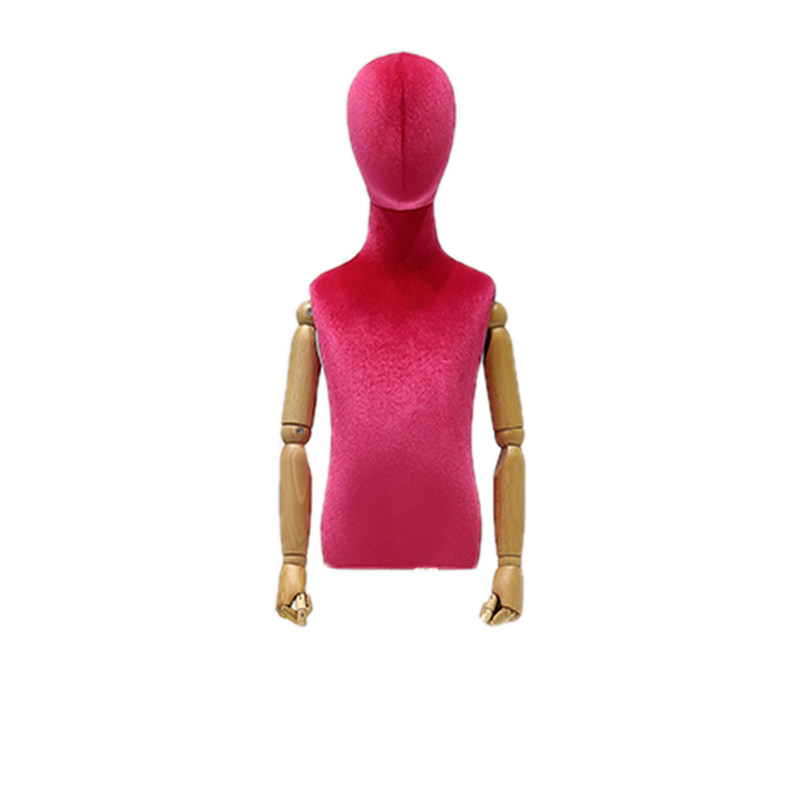 Berdiri Warna Setengah Tubuh Pria Mannequin Kain Linen Untuk Pameran Pakaian