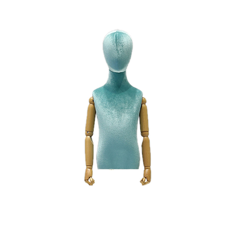 Berdiri Warna Setengah Tubuh Pria Mannequin Kain Linen Untuk Pameran Pakaian